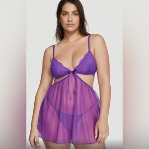 Victoria’s Secret Very Sexy Lace Mesh Babydoll size M